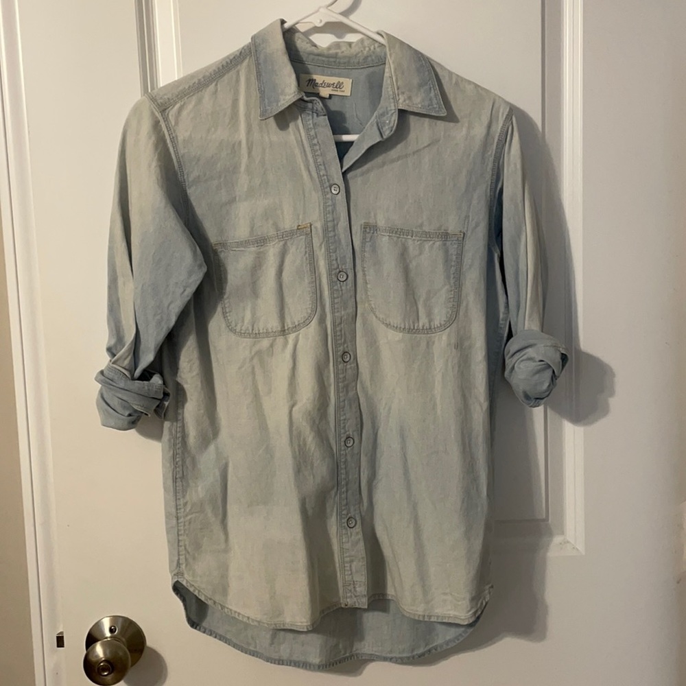 Madewell ex boyfriend button down